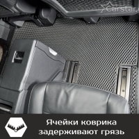 Коврики текстильные на Peugeot Traveller 7 мест, не Long (2016-2024) 