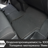 Коврики текстильные на Opel Zafira Life 8 мест, не Long (2019-2025) 