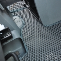 Автомобильные коврики EVA на Chrysler Grand Voyager V (2008->) 2 ряд: кресла 2+1 без прохода