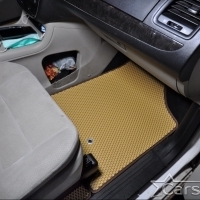 Автомобильные коврики EVA на Chrysler Grand Voyager V (2008->) 2 ряд: кресла 2+1 без прохода