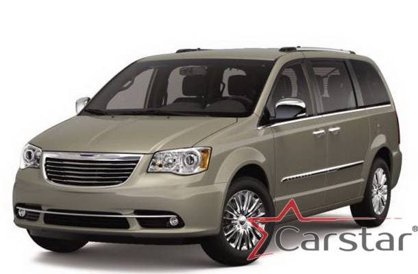 Автомобильные коврики EVA для Chrysler Town & Country V (2007->) 2 ряд: кресла 1+1 убираются в пол